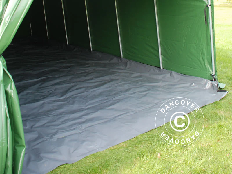 Garagetelt PRO 3,6x6x2,7m PVC med underlag, Grøn - Image 9