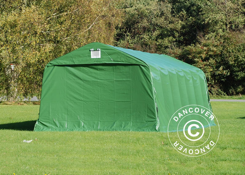 Garagetelt PRO 3,6x8,4x2,68m PVC, Grøn - Image 3