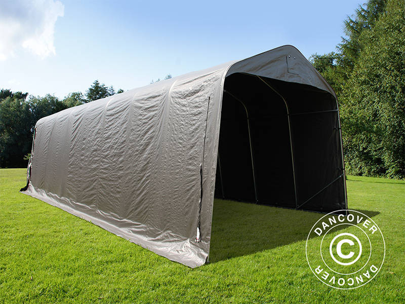 Garagetelt PRO 3,77x9,7x3,18m PE, Grå - Image 13