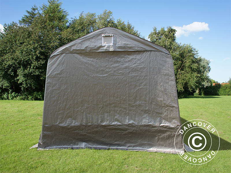 Garagetelt PRO 3,77x9,7x3,18m PE, Grå - Image 4