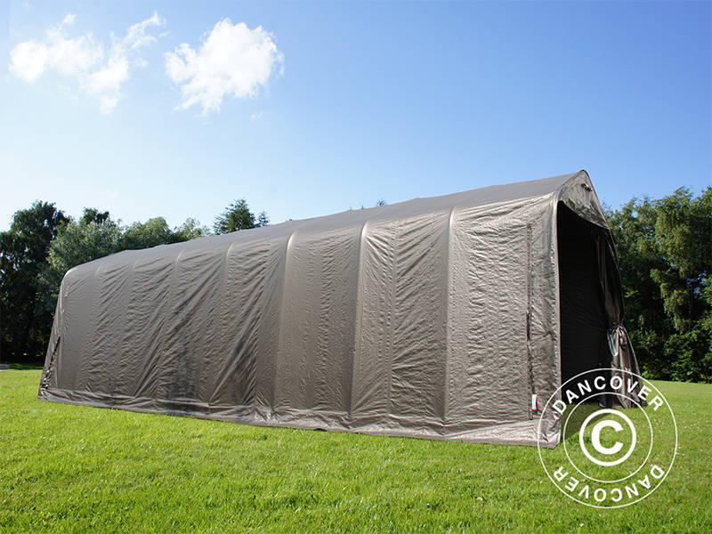 Garagetelt PRO 3,77x9,7x3,18m PE, Grå - Image 7