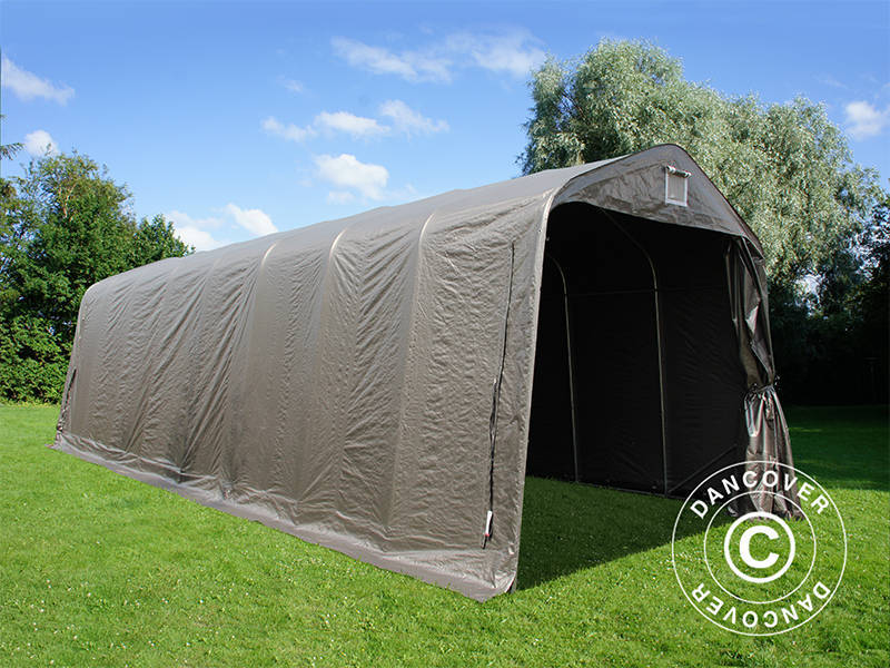 Garagetelt PRO 3,77x9,7x3,18m PE, Grå - Image 8
