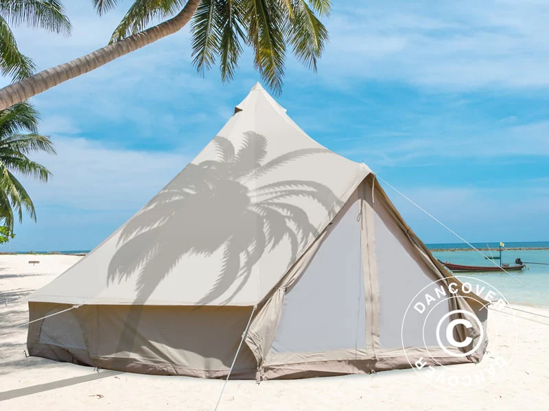 Glampingtelt TentZing®, 4x4m, 4 Personer, Sand - Image 2