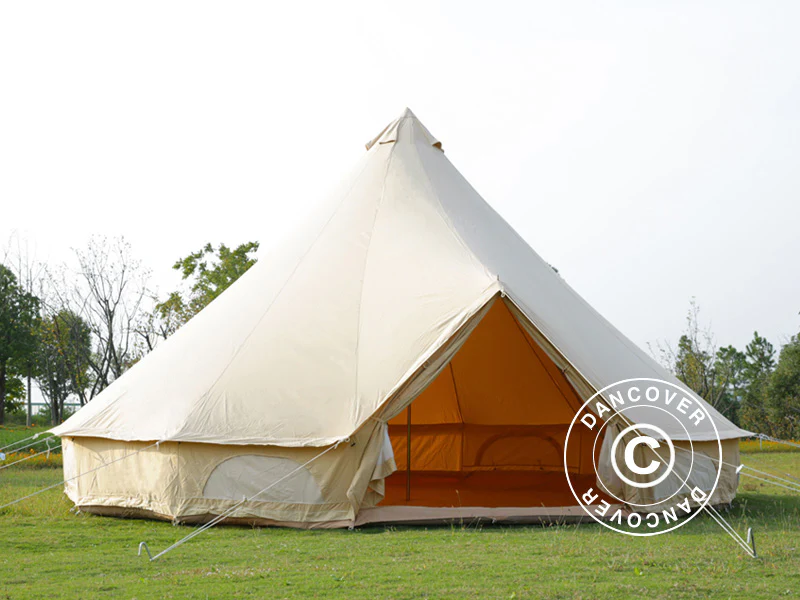 Glampingtelt TentZing®, 6x6m, 8 Personer, Sand - Image 3