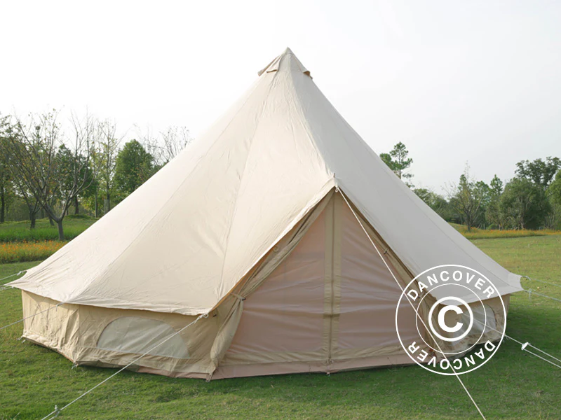 Glampingtelt TentZing®, 6x6m, 8 Personer, Sand - Image 5