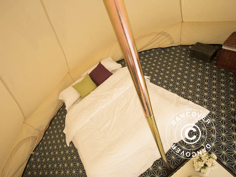 Glampingtelt TentZing®, 7x7m, 10 Personer, Sand - Image 9