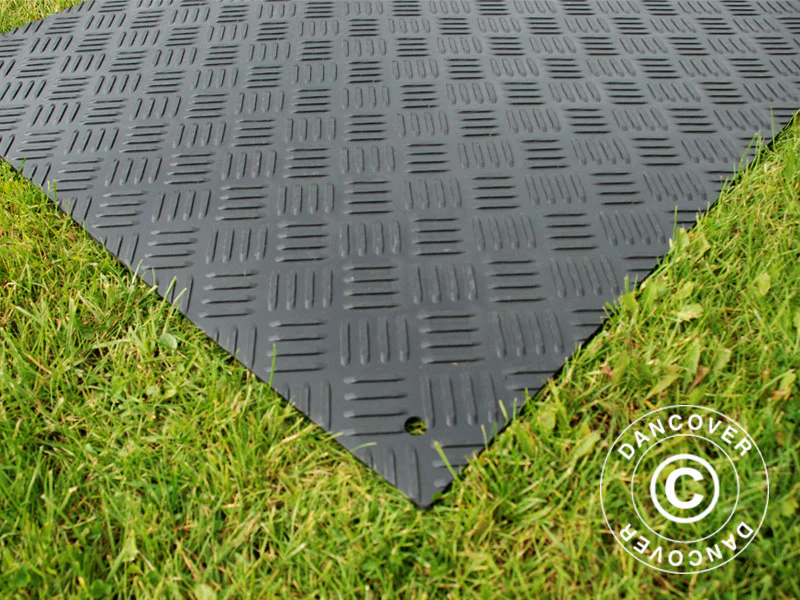 Gulvløsning og køreplade, 0,96 m², 80x120x0,6cm, Sort, 1 stk. - Image 4