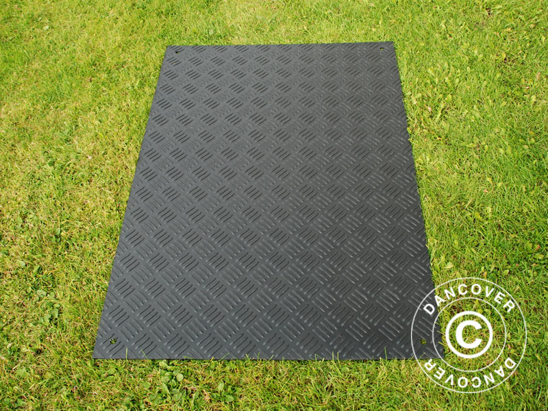 Gulvløsning og køreplade, 0,96 m², 80x120x0,6cm, Sort, 1 stk. - Image 6