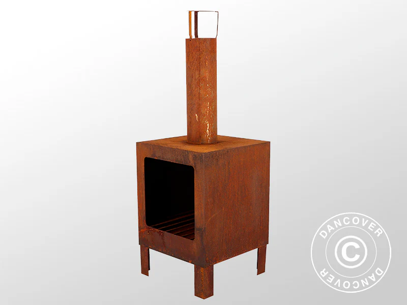 Havepejs, 38x38x108cm, Rustfarvet - Image 4