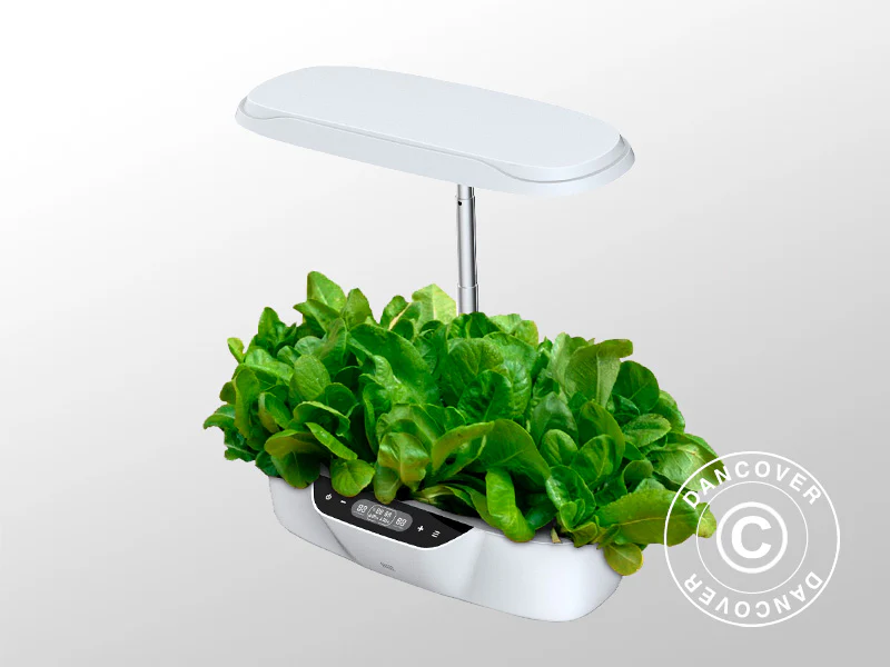 Hydroponisk plantekasse m/LED vækstlys, 0,204x0,40x0,195m, Hvid - Image 2