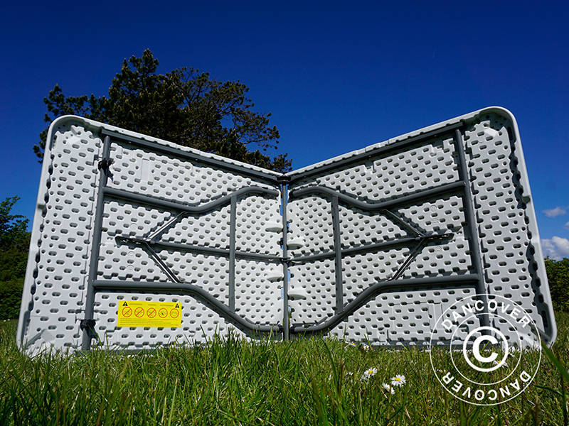 Klapbord 180x74x74cm, Lysegrå (10 stk.) - Image 14