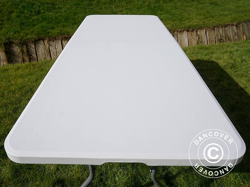 Klapbord 180x74x74cm, Lysegrå (10 stk.) - Image 23