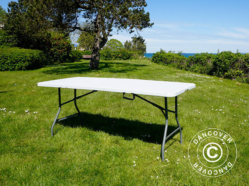 Klapbord 180x74x74cm, Lysegrå (10 stk.) - Image 3