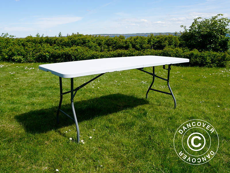 Klapbord 180x74x74cm, Lysegrå (10 stk.) - Image 4