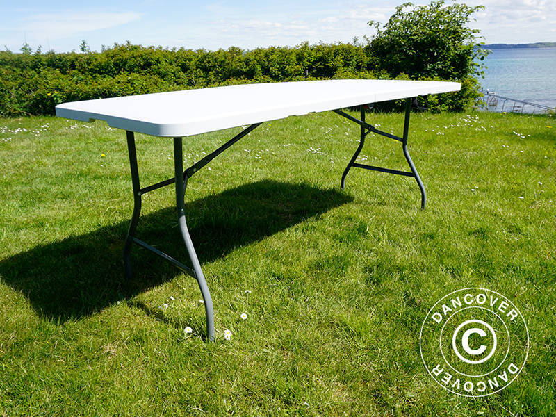 Klapbord 180x74x74cm, Lysegrå (10 stk.) - Image 6