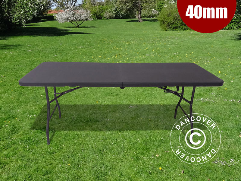 Klapbord 180x74x74cm, Sort (1 stk.)