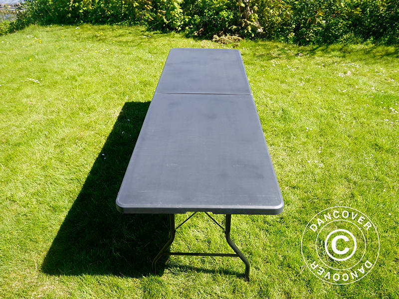 Klapbord 240x76x74cm, Sort (1 stk.) - Image 5