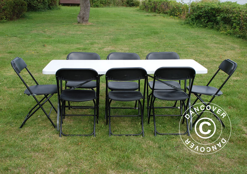 Klapstol 44x44x80cm, Sort, 8 stk. - Image 5