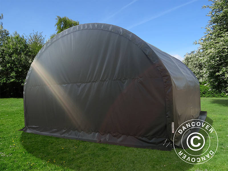 Læskur til husdyr 6x6x3,7m, PVC, Grøn - Image 5