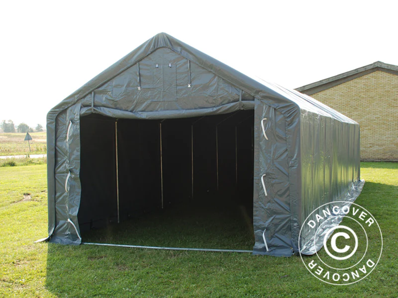 Lagertelt PRO 4x12x2x3,1m, PVC, Grå - Image 18