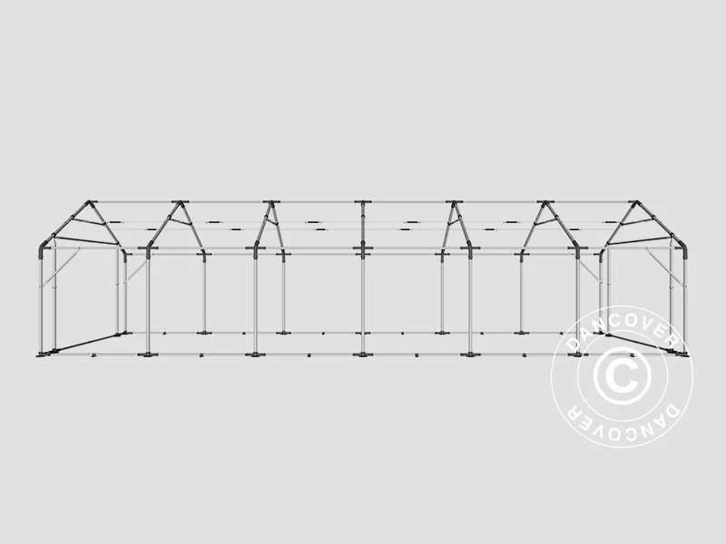 Lagertelt PRO 4x12x2x3,1m, PVC, Grå - Image 38