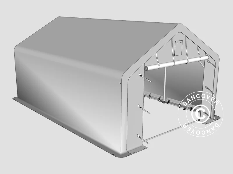 Lagertelt PRO 4x6x2x3,1m, PVC, Grøn - Image 18