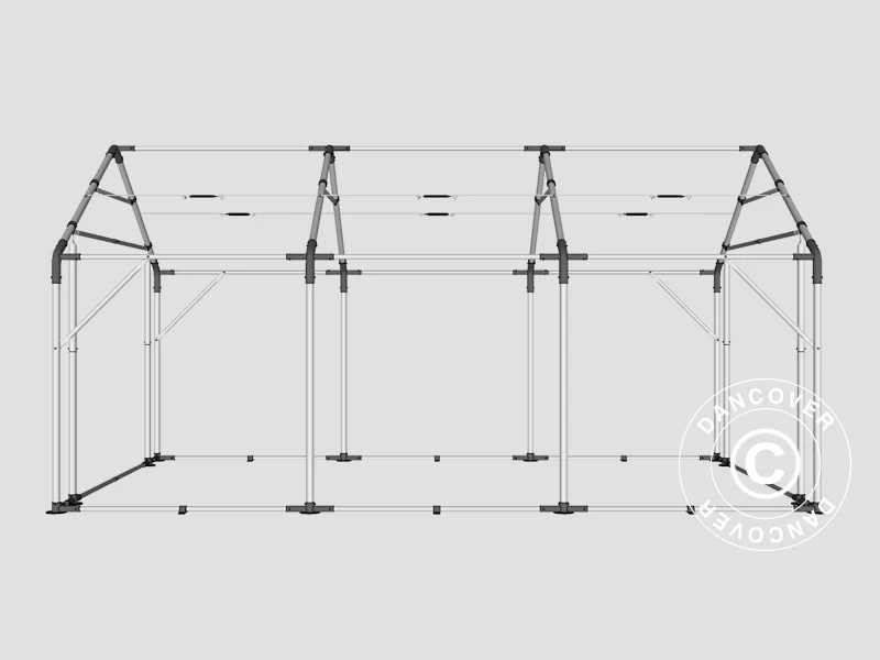 Lagertelt PRO 4x6x2x3,1m, PVC, Grøn - Image 22