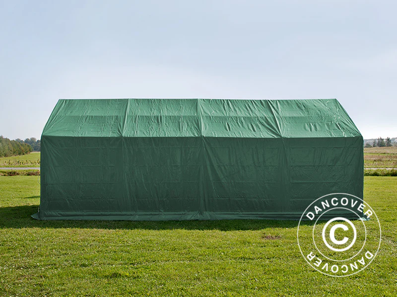 Lagertelt PRO 4x8x2,5x3,6m, PVC, Grøn - Image 3