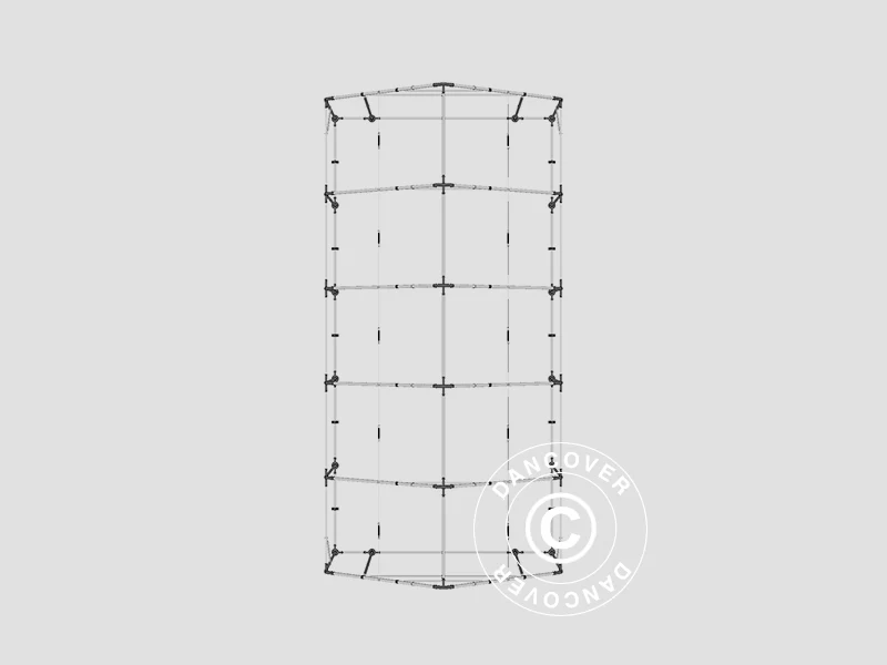 Lagertelt PRO 5x10x2x3,39m, PVC, Grå - Image 18
