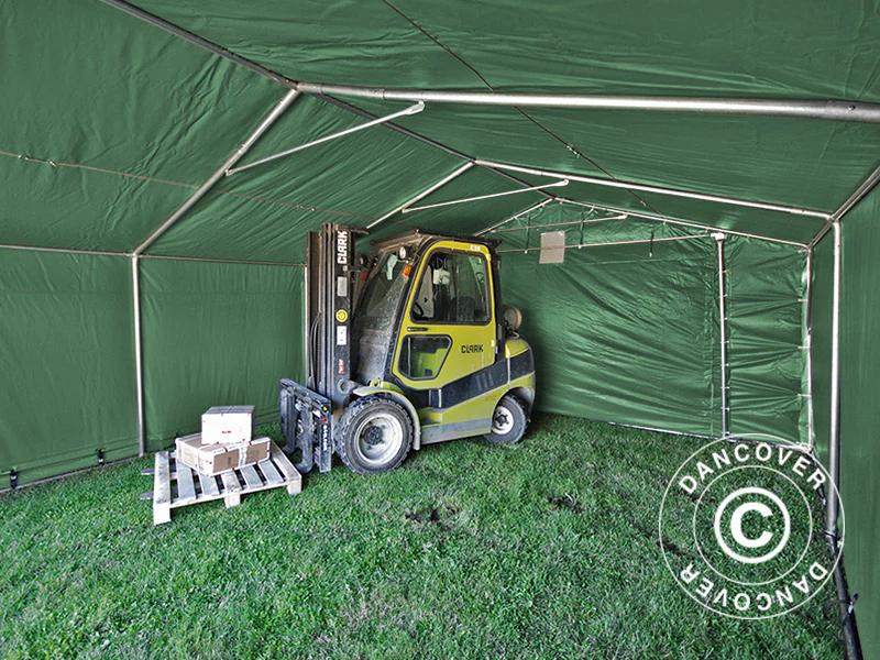 Lagertelt PRO 5x10x2x3,39m, PVC, Grøn - Image 5