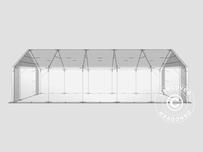 Lagertelt PRO 5x10x2x3,39m, PVC, Grøn - Image 8