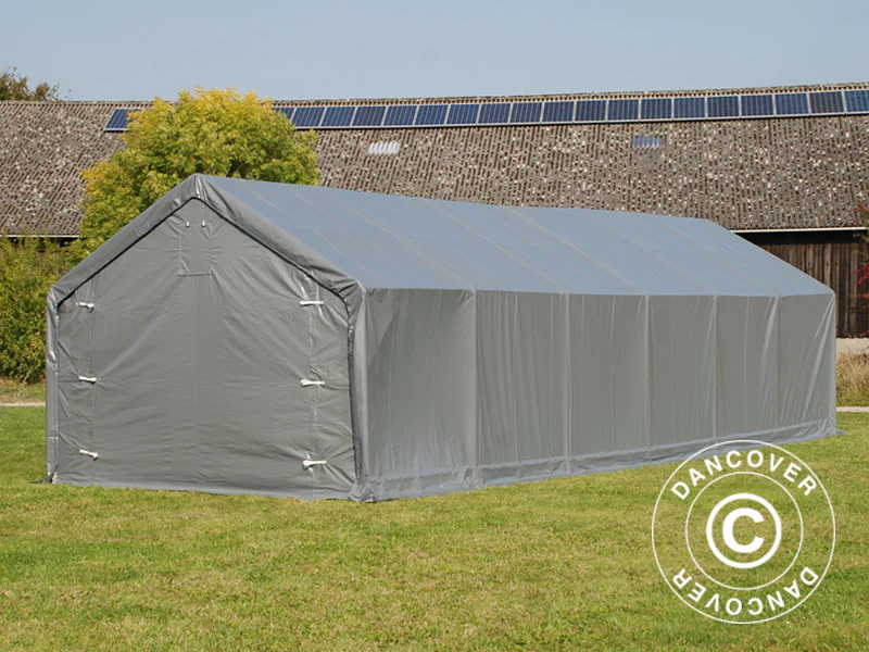 Lagertelt PRO 5x12x2x3,39m, PVC, Grå - Image 10