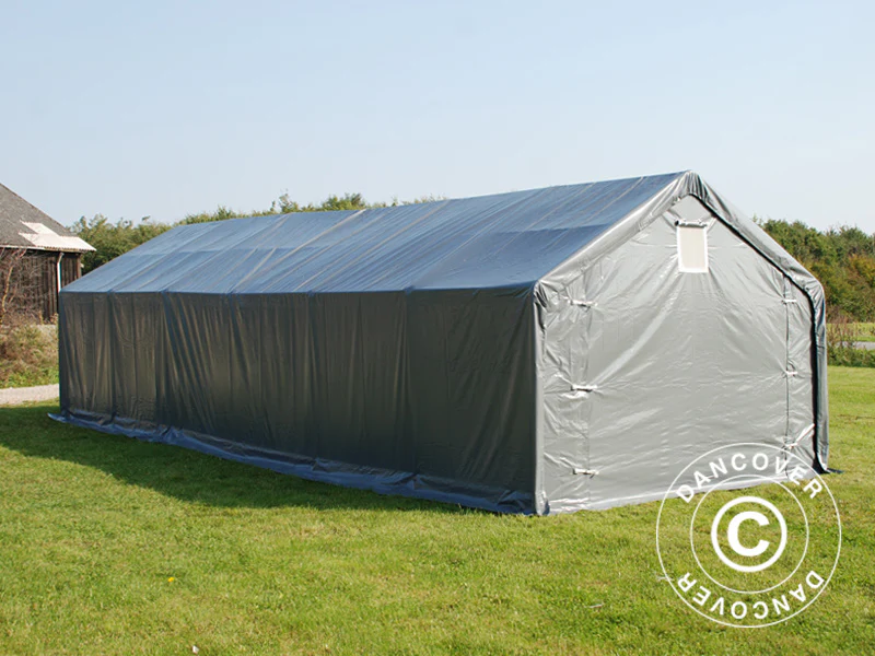 Lagertelt PRO 5x12x2x3,39m, PVC, Grå - Image 3