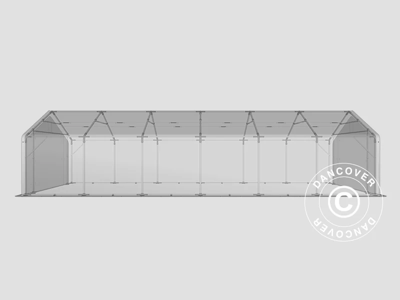 Lagertelt PRO 5x12x2x3,39m, PVC, Grå - Image 30