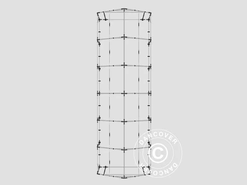 Lagertelt PRO 5x12x2x3,39m, PVC, Grå - Image 39