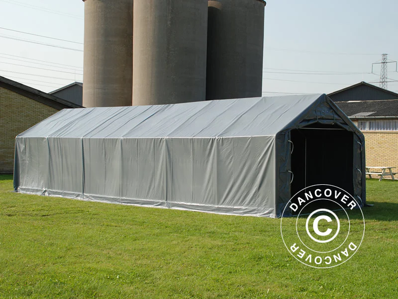 Lagertelt PRO 5x12x2x3,39m, PVC, Grå - Image 7