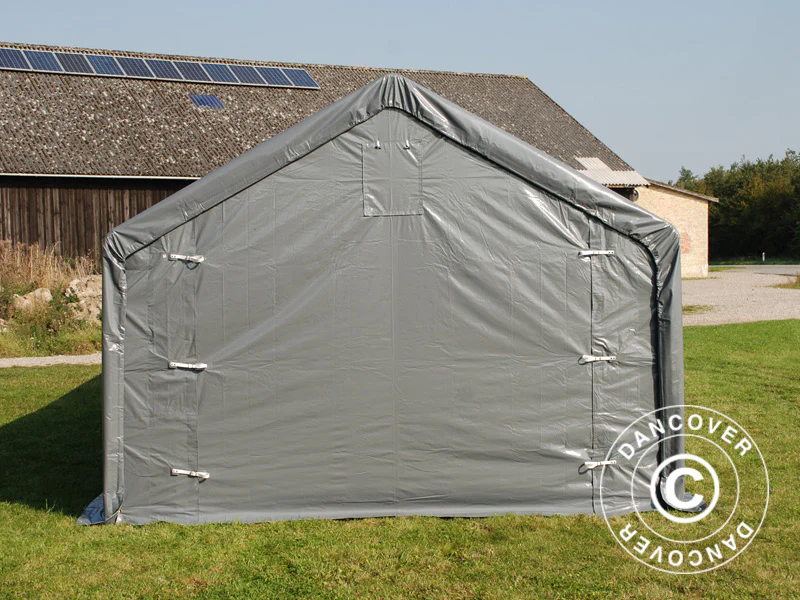 Lagertelt PRO 5x12x2x3,39m, PVC, Grå - Image 9
