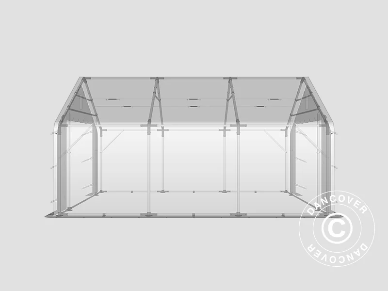 Lagertelt PRO 5x6x2x3,39m, PVC, Grå - Image 19