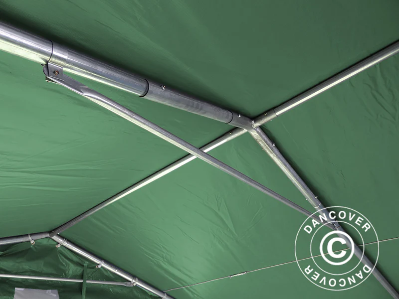 Lagertelt PRO 5x8x2,5x3,89m, PVC, Grøn - Image 11
