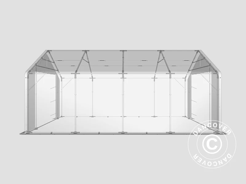 Lagertelt PRO 5x8x2,5x3,89m, PVC, Grøn - Image 15