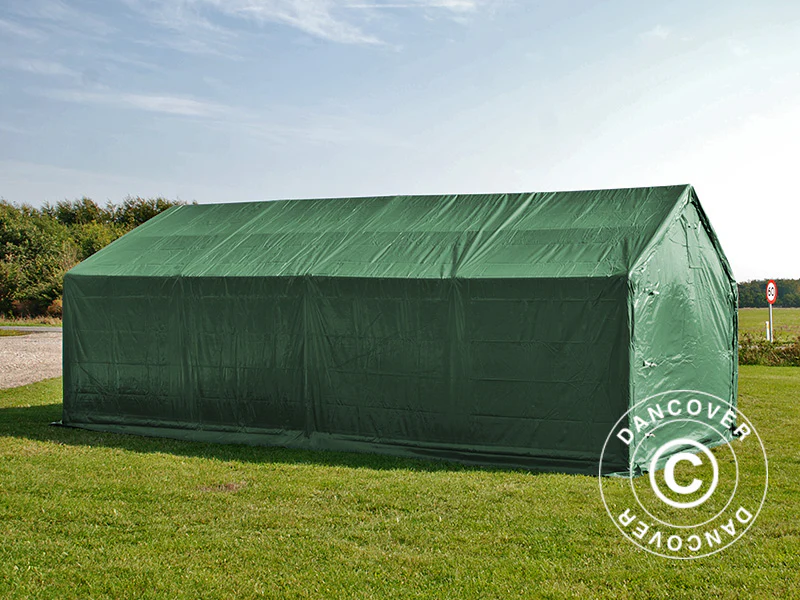 Lagertelt PRO 5x8x2,5x3,89m, PVC, Grøn - Image 6