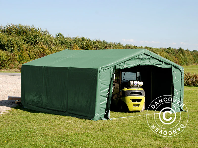 Lagertelt PRO 5x8x2x3,39m PVC, Grøn - Image 12