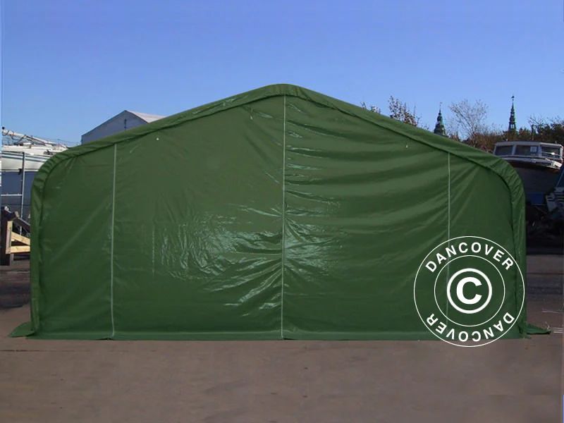 Lagertelt PRO 6x12x3,7m PVC m/ovenlys, Grøn - Image 11