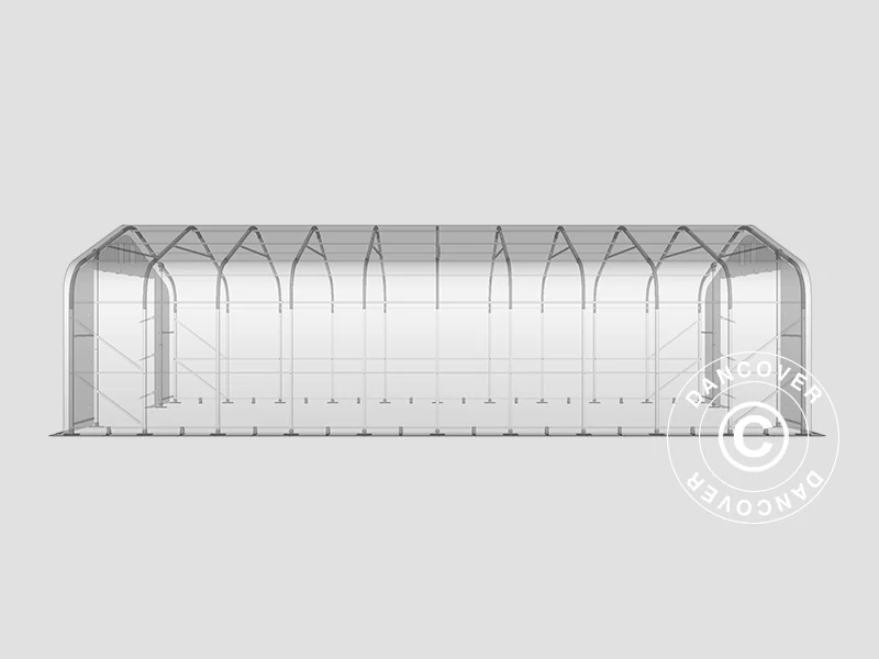 Lagertelt PRO 6x12x3,7m PVC m/ovenlys, Grøn - Image 16