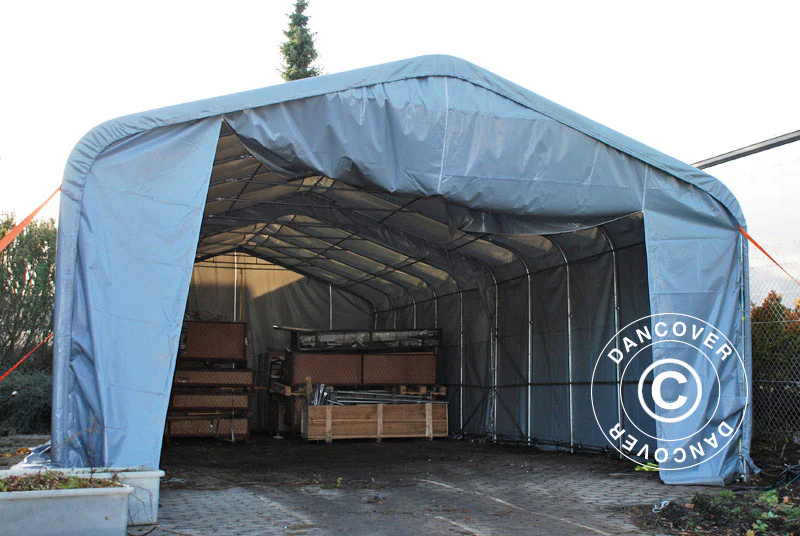 Lagertelt PRO 6x12x3,7m PVC m/ovenlys, Grøn - Image 27