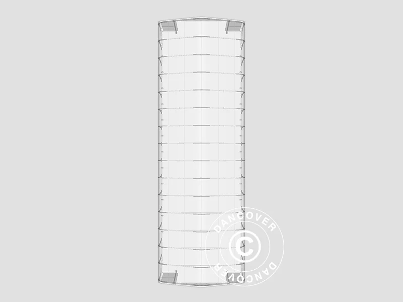 Lagertelt PRO 6x18x3,7m PVC m/ovenlys, Grå - Image 17