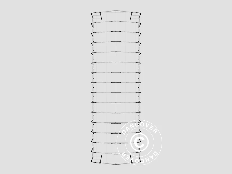 Lagertelt PRO 6x18x3,7m PVC m/ovenlys, Grå - Image 21
