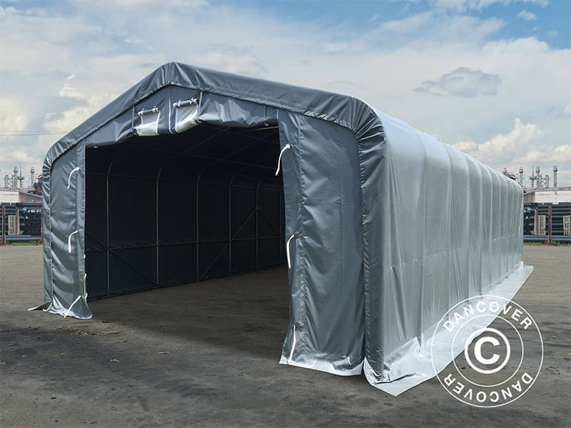 Lagertelt PRO 6x18x3,7m PVC m/ovenlys, Grå - Image 3