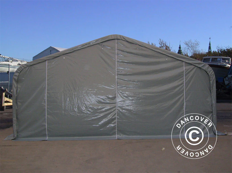 Lagertelt PRO 6x6x3,7m PVC, Grå - Image 4