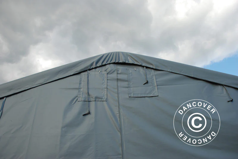 Lagertelt PRO 6x6x3,7m PVC, Grå - Image 8